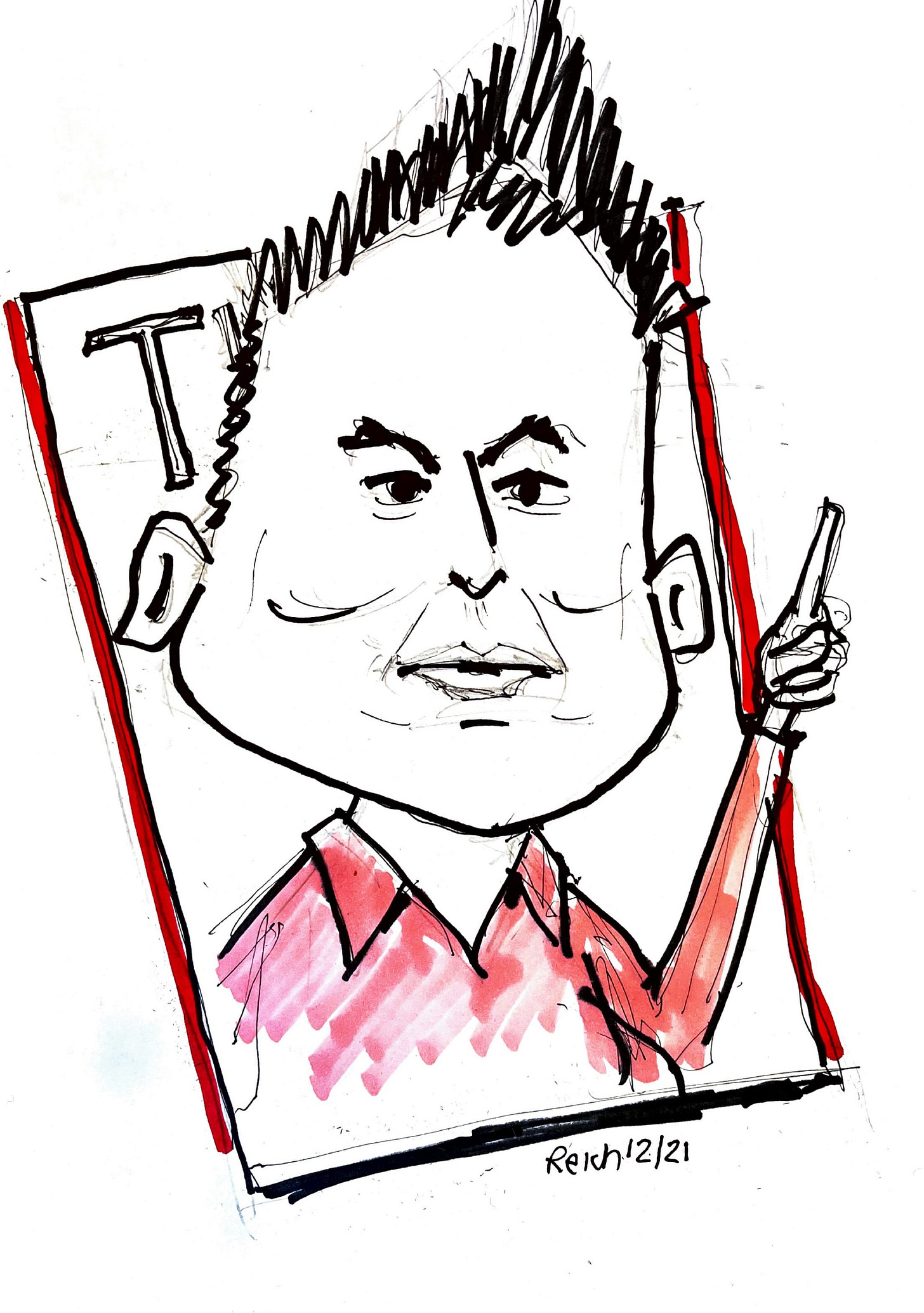 caricature Musk